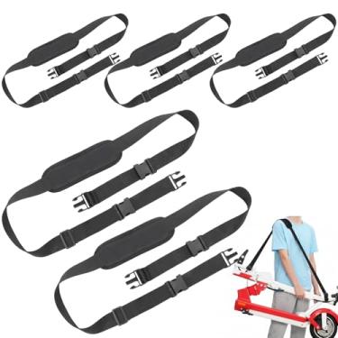 Imagem de PercyEffie 5 alças de ombro ajustáveis para cadeira, mãos livres, para cama de praia, guarda-chuva, piqueniques, mochila, bicicletas dobráveis, scooter de duas rodas, balanço, acampamento, alças de
