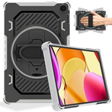 Imagem de ROISKIN Capa com alça de mão com suporte giratório 360 para tablet Flre Max 11 versão 2023 13ª geração para crianças, também para iPhone Nokia Sony 11 polegadas