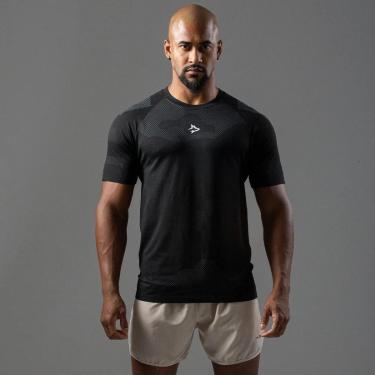 Imagem de Camiseta Apex Dry Middle Lupus Preto - Sem Costura-Masculino