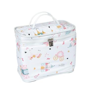 Imagem de Bolsa Frasqueira Térmica Bebê e Infantil 7 Litros Impermeável Rosa Princess