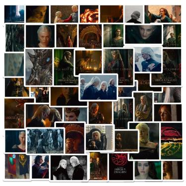 Imagem de Adesivos de anime em vinil impermeável Games of Thrones (50 unidades)