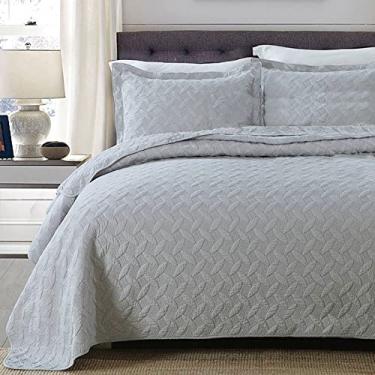 Imagem de Conjuntos de edredom de tamanho completo, 3 peças de conjuntos de edredom tamanho queen suave SPXMQSS Health Environmental Protection Long Staple Cotton Conjuntos de cama casal com 2 fronhas 50 * 70