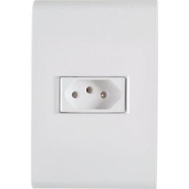 Imagem de Conjunto 4x2 2p+t Liz 10a 250v Branco - Tramontina