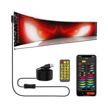 Imagem de Painel De Pixel LED Flexível Luz Noturna DIY Programável Display De Ca