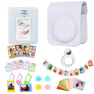 Imagem de Kit Acessórios Instax Mini 12 Bolsa Álbum Adesivos 8 Em 1 Branca - opt