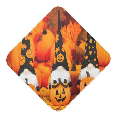 Imagem de Burbuja Toalha de banho de bebê Gnomos de Halloween - Toalha com capuz de musselina macia e absorvente para recém-nascidos e bebês, 76 x 76 cm