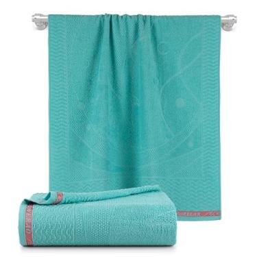 Imagem de Toalha de Banho Beach, Kit 2 Pçs, para Praia e Piscina, Azul