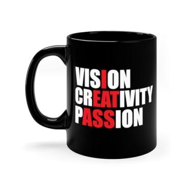 Imagem de Teegarb Letter Blanket Caneca de café Divertidas Funny Vision Creativity Passion I Eat Ass Sarcasm