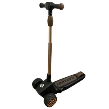 Imagem de Patinete Infantil Com Led - Preta - Unitoys