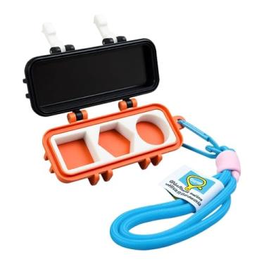 Imagem de Dynwave Porta-giz para taco de bilhar, multifuncional, profissional, organizador de acessórios de bilhar, caixa de armazenamento, Laranja