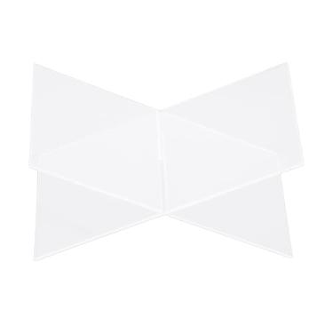 Imagem de Fockety Suporte de Livro Acrílico, Suporte de Livro Transparente Mesa de Centro Suporte de Livro Portátil Aberto para Revistas de Jornais Livros Didáticos Exibição de Imagens de Receitas