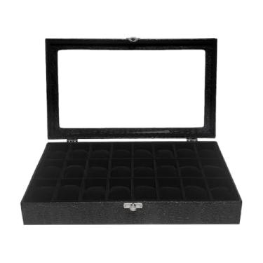 Imagem de Caixa Para RelóGios De Grande Capacidade, Organizador De Armazenamento Preto – Estojo Protetor EspecíFico Para Lojas