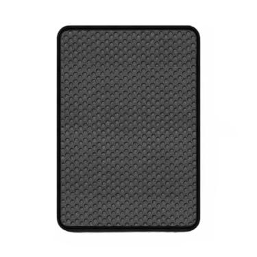 Imagem de Tapete Higiênico Coletor De Areia Para Gatos Diversos Tamanhos - - Ideal para Qualquer Caixa de Areia e Proteção de Pisos(Cinza,GG)