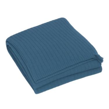 Imagem de Manta para Sofá Gigante 2,40x1,80m Casal Algodão Macio Decorativa(Azul Turquesa)