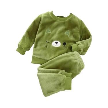 Imagem de Conjuntos De Pijamas De Inverno Para Meninas E Meninos De 2 a 6 Anos, 
