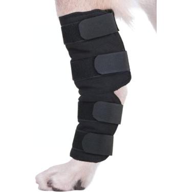 Imagem de Tala Cachorro Perna Traseira Joelheiras Pet Lesão Recupera - Radioboot