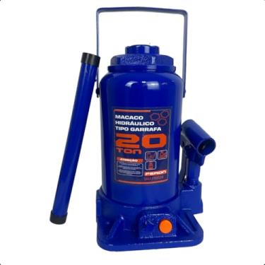 Imagem de Macaco Garrafa Hidráulico 20 Toneladas Feron Reforçado para Elevação Pesada Automotiva, Industrial e Profissional