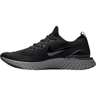 Imagem de Nike Epic React Flyknit 2 Tênis de corrida masculino, Preto Preto Branco Antracite 001, 6 Narrow