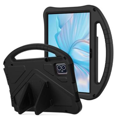 Imagem de Capa universal infantil para Blackview Tab 80 25.7 cm (2023), capa com alça de espuma EVA para ONN 10.1 (4ª geração, 2024)/Teclast M50 HD 10.1/Teclast M50 Pro 10.1 (2023) - preta