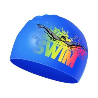 Imagem de Touca De Natação Unissex Antiderrapante E Impermeável De Silicone, Cha
