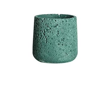 Imagem de Vasos de plantas vasos de flores de cimento vaso de jardinagem decorativo moderno com orifício de drenagem recipientes de plantas decorar salas, escritórios, quartos, salas de estar, vaso de flores