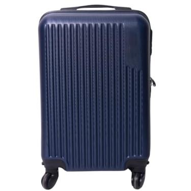 Imagem de Mala de Viagem Bordo 10kg ABS com Cadeado, Divisória Interna, Rodinhas 360° Padrão ANAC(Azul,10KG (52X32X25)')