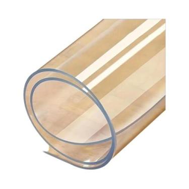 Imagem de Toalha De Mesa Transparente De PVC 24x48 Polegadas Lavável À Máquina P