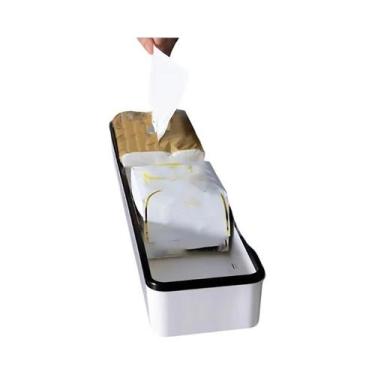 Imagem de Suporte Adesivo Para Banheiro Sem Furadeira Com Dispensador De Papel T