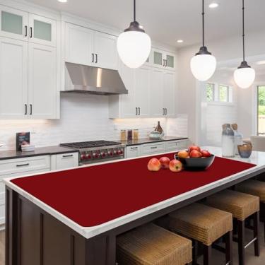 Imagem de Tapete de mesa de silicone de qualidade 119 x 61 cm - altamente resistente ao calor (testado 250 °C), superfície antiderrapante resistente a óleo para assar e fazer você mesmo | Impermeável e fácil de