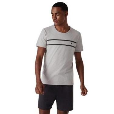 Imagem de Pijama Masculino 1000% Algodão Curto Listra Hering-Unissex