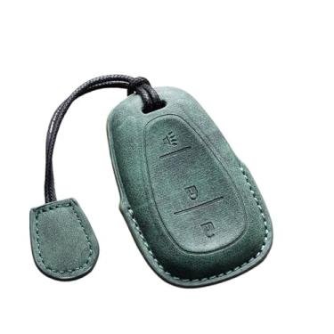 Imagem de Capa de couro para chave de carro com 4/5 botões compatível com Chevrolet Camaro Cruze Malibu 2016 2017 2018 2019 2020 Spark Sonic Onix Equinox(A8)