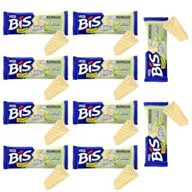 Imagem de KIT 10 Bis Chocolate Branco Limão 100,8g EDIÇÃO LIMITADA