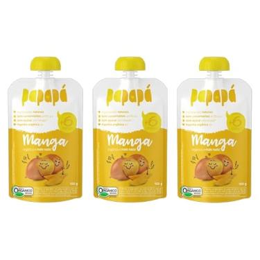 Imagem de Kit 3X: Papinha Orgânica de Manga Papapá 100g