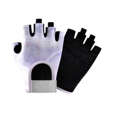 Imagem de Luvas De Academia Unissex Respiráveis E Antiderrapantes Com Alça Ajust