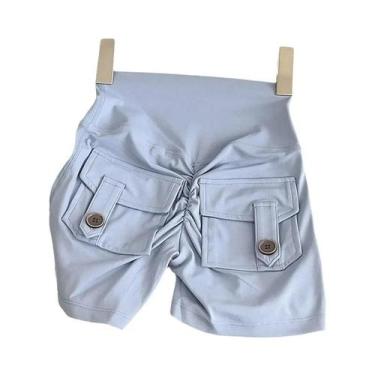 Imagem de Shorts De Yoga Femininos De Cintura Alta Para Exercícios, Fitness, Lev