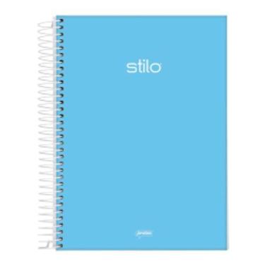 Imagem de Caderno Capa Dura 10 Matérias 160 Folhas Jandaia Azul