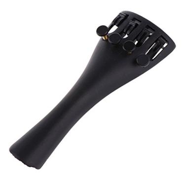 Imagem de Peça traseira de reposição de violino de 1/2 tamanho durável com 4 afinadores finos para crianças iniciantes de 9,4 cm