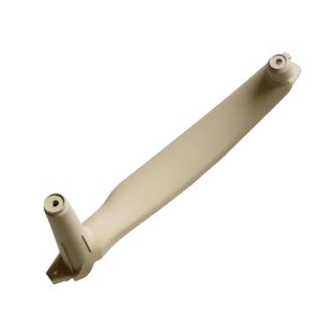 Imagem de Apoio de braço do carro frente esquerda motorista lado lhd interior maçaneta da porta painel interno puxar guarnição capa Compatível com bmw e70 e71 x5 x6 5141696940(Beige Left Rear)