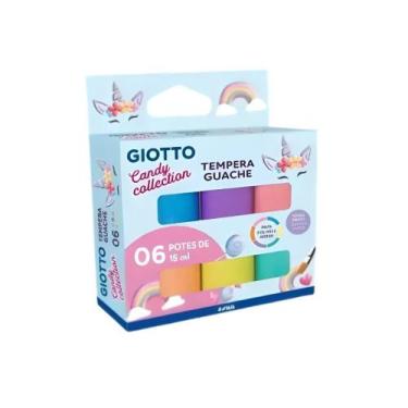Imagem de Tempera Guache Giotto Candy Collection 15Ml Com 6 Cores
