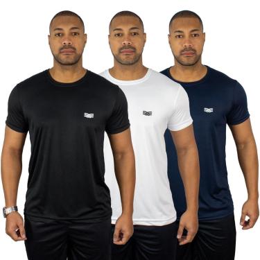Imagem de Kit 3 Camisetas Color Sports Masculinas Dry Basic Treino-Masculino