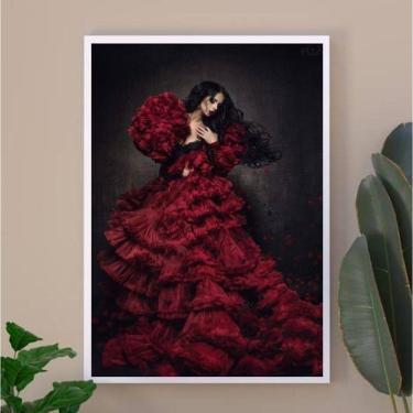 Imagem de Quadro Umbanda Pomba Gira Sete Saias 33X24Cm - Com Vidro