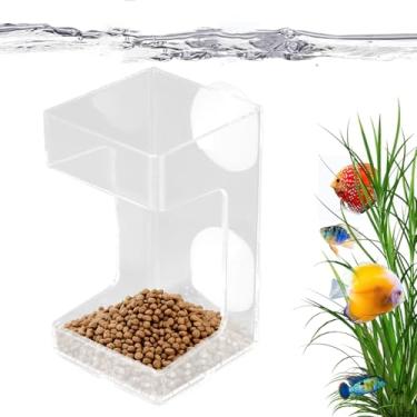 Imagem de Alimentador de Comida para Peixes,Prato De Alimentação Com Para Aquário - Prato De Alimentação Transparente Para Tanque De Peixes - Para Tartaruga Betta Tetras Camarão Água Salgada Água Doce