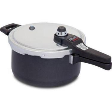 Imagem de Panela De Pressão Antiaderente Eterna 4,5Lts 097111 Nigro, Preto, 4.5 