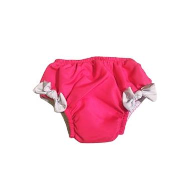 Imagem de Fralda de Banho Reutilizável para Piscina, Rosa, Biquíni de Natação Infantil (Rosa, 6-12M)