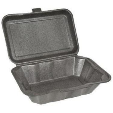 Imagem de 200 Hamburgueira De Isopor Média Preta - H-03 (1 Fardo) - Ultra