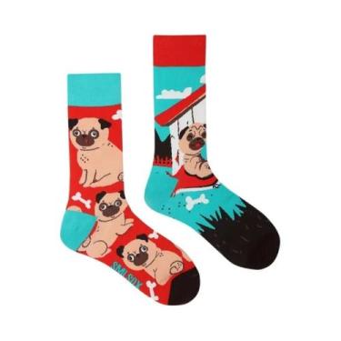 Imagem de Meias De Algodão Unissex Coloridas Para Gatos, Cães, Coala, Vaca, Para