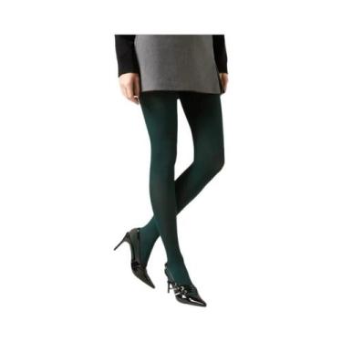 Imagem de Meia-calça Feminina Vintage Vermelha Y2K Elástica Slim Fit Para Primav