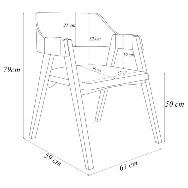 Imagem de Cadeira Sala de Jantar e Jogos Carteados Madeira Maciça Poker Veludo Verde/Tabaco G42 - Gran Belo
