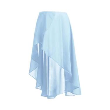 Imagem de Saia Longa De Chiffon Para Mulheres, Ajustável Com Fivela, Vestido Tut