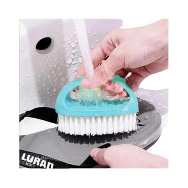 Imagem de Escova De Limpeza Colorida Multifuncional Anti-Riscos Com Cabo Ergonôm